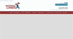 Desktop Screenshot of nationallumber.biz
